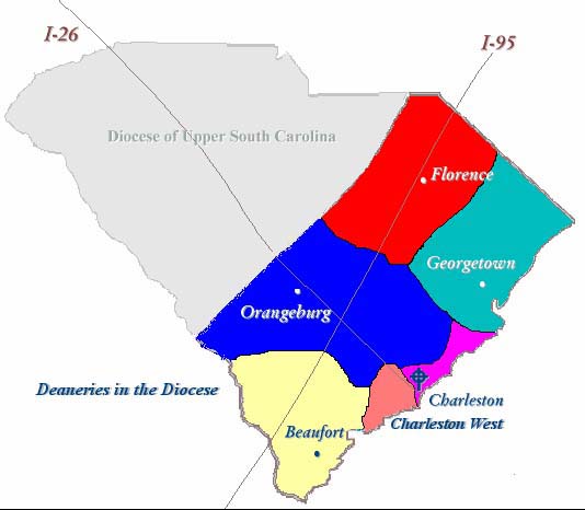 Deaneries of the Diocese of South Carolina