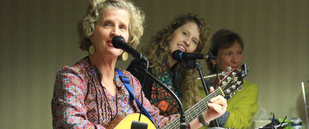 Women's worship team leading music for Diocesan Women's Retreat