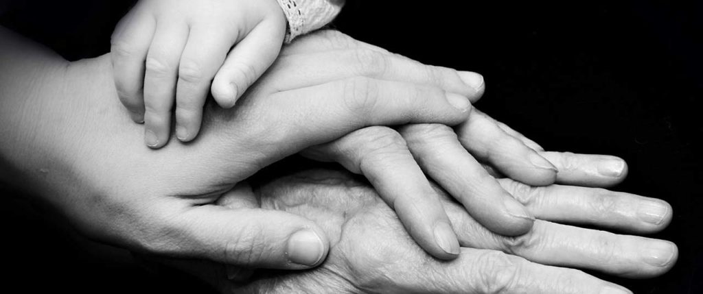 hands of a family