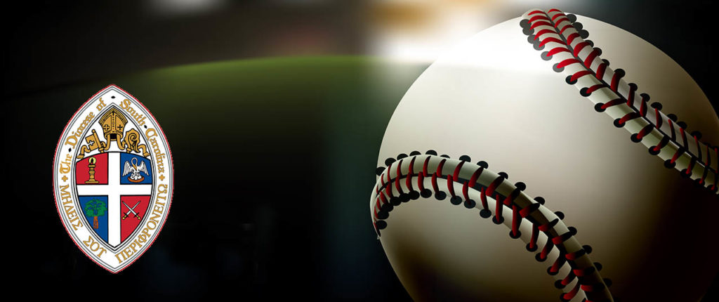 Baseball with Diocesan Logo