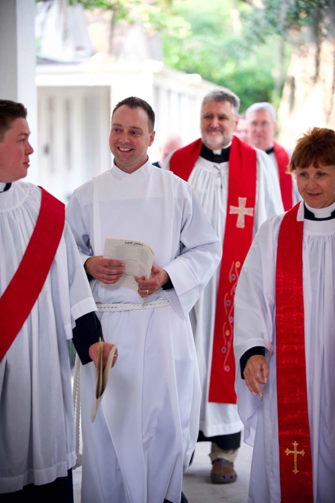 The Rev. Jeremy Shelton process prior to his ordination