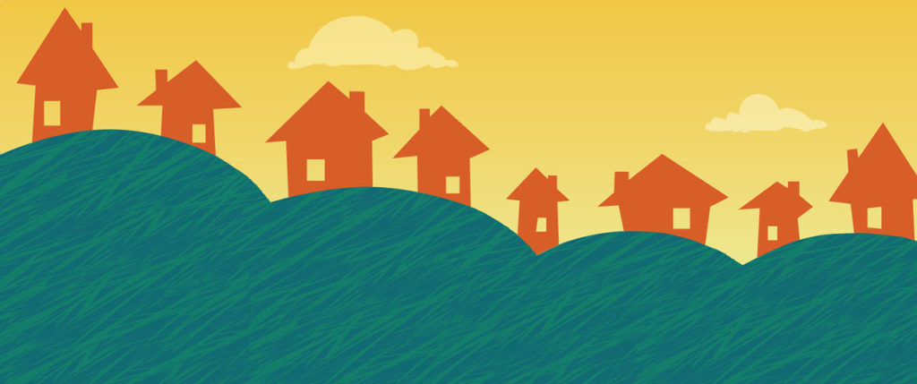 Houses in a row