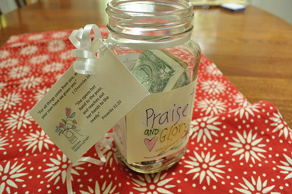 Praise & Glory Jars Foster the Sacrament of Giving