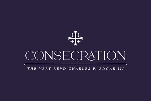 Consecration logo in purple