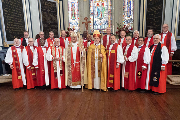 Bishop Edgar with Bishops at consecration
