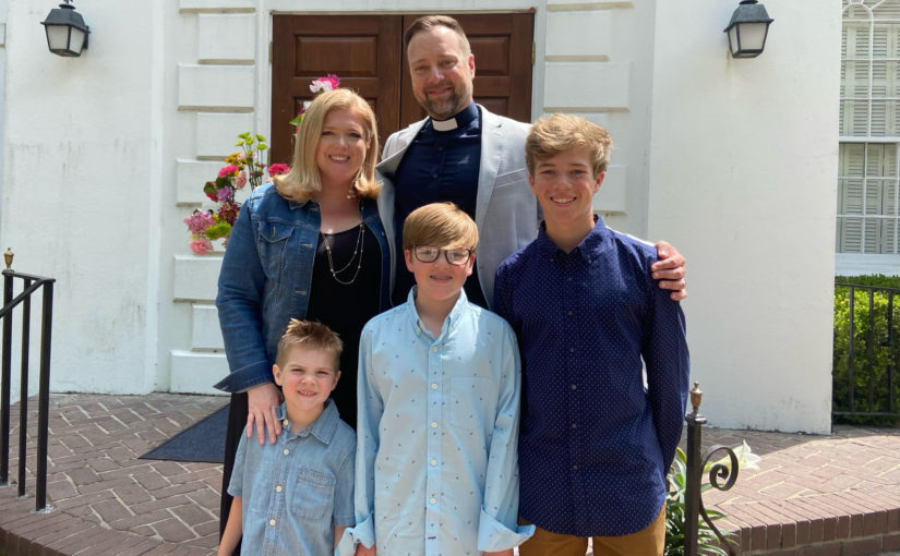 The Rev. Jeremy Shelton and Family