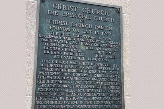 Plaque from Christ churcg