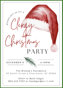 Clergy Christmas Party Invite
