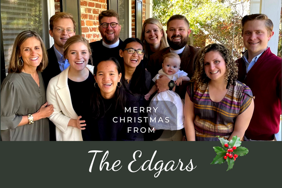 Family Christmas Photo of the Edgars