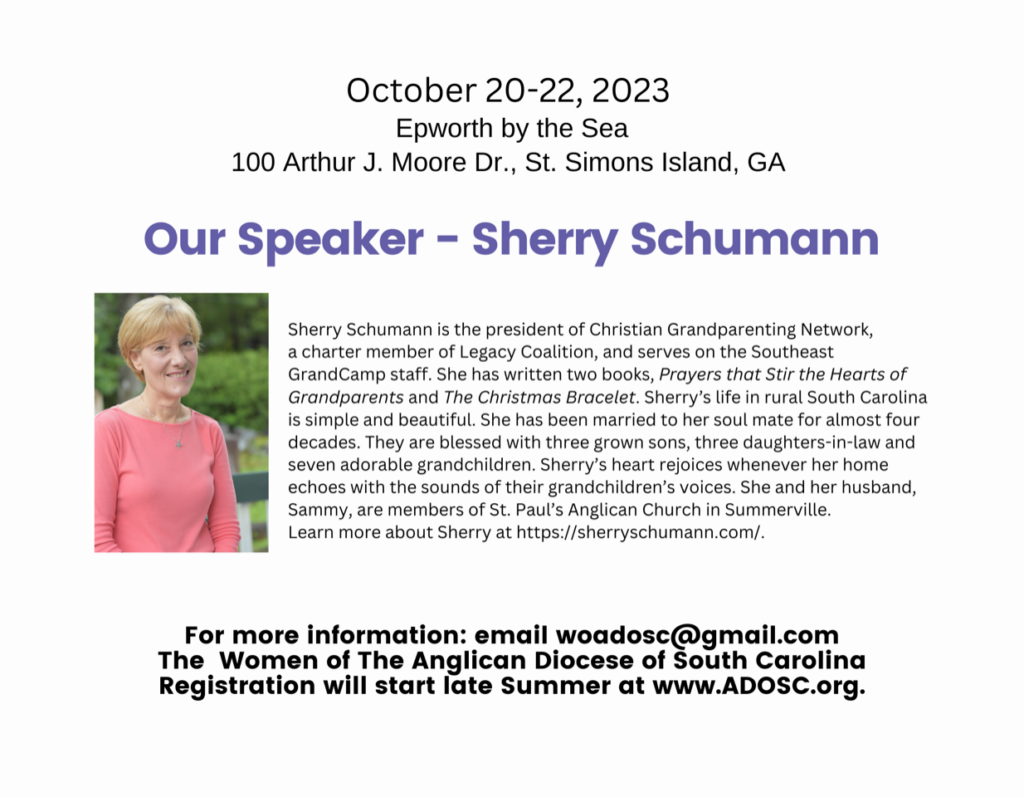 Anglican Women's Retreat 2023, Sherry Schumann