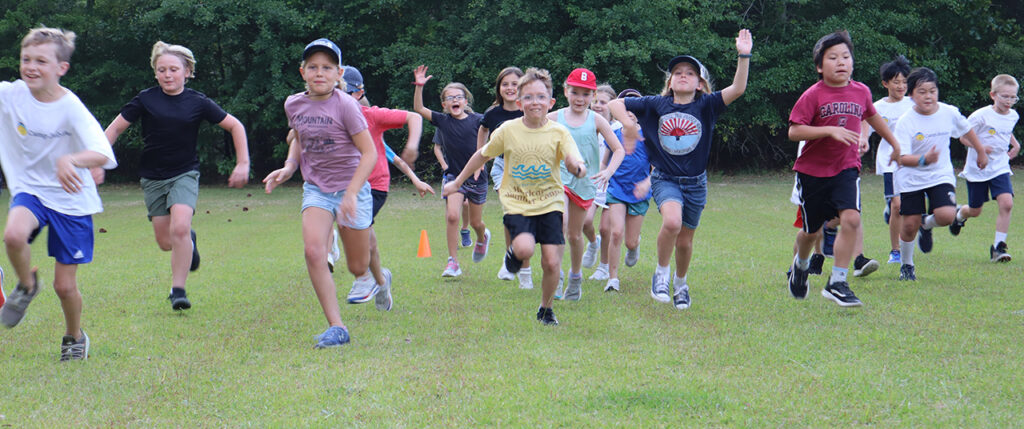 Camp Jubilee kids running