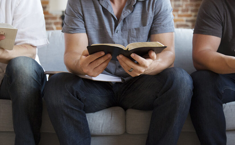 Men reading Bibles