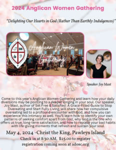 Gathering for Anglican Women, Spring 24, flyer