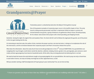 Grandparents @Prayer Website