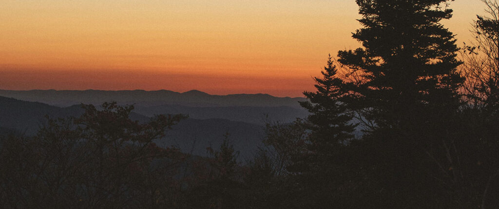 Mountains at Sunset by Wes Hicks