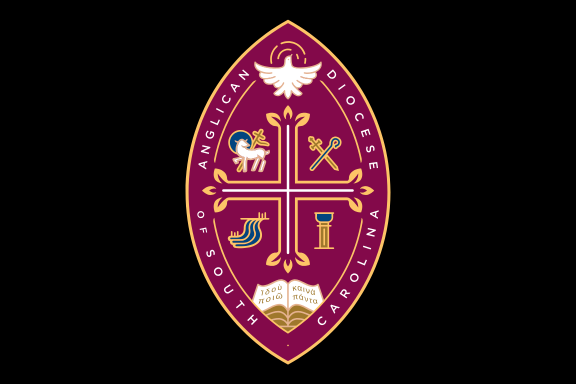 Diocesan Seal on black background